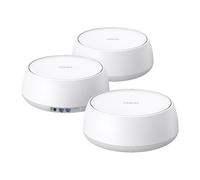 TP-Link Deco WiFi 7, Mesh BE5000 Whole House Up to 5013 Mbps with MLO, 2 x 2.5G Ports, Coverage up to 2000 Feet Deco BE25 (Pack of 3)