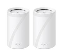 TP-Link Deco WiFi 7 Mesh BE9300 Deco Tri-Band BE65(2-Pack), Ethernet Port/Fibre 2.5 Gbps, WiFi Speed up to 9 Gbps, WPA3, 320 MHz Channels, 6 GHz