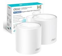 TP-Link Deco X50(2-pack) AX3000Mbps Whole Home AI-Driven Mesh WiFi 6 System, Dual-Band WiFi Booster with 3x Gigabit Ports, Coverage up to 4,500 ft2, Connect up to 150 devices, HomeShield Security