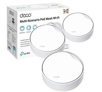 TP-Link Deco X50-PoE(3-pack) AX3000Mbps Mesh WiFi 6 System with PoE, 2.5 GbE Port, AI-Driven WiFi Booster Router covers up to 600m2, Connect up to 15