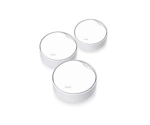 TP Link Deco X50 PoE Pack 3 Mesh WiFi 6 AX3000 Pack of 3 Mesh WiFi 6 AX3000 units with PoE, 2.5 Gbps ports and flexible installation options: ceiling,