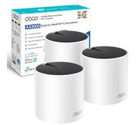 TP-Link Deco X55(3-pack) AX3000Mbps AI-Driven Whole Home Mesh WiFi 6 System, 3x Gigabit Ports, WiFi Booster Coverage up to 6,500 ft2, Connect up to 150 devices, HomeShield Security