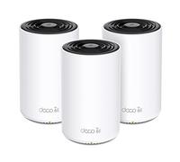 TP-Link Deco XE75 Mesh WLAN Set (3 Pack), Wi-Fi 6E AXE5400 Tri-Band Router & Repeater, 3 x Gigabit Ports for Each Unit, Recommended for Houses with 4-7 Bedrooms, Comprehensive Youth Protection, WPA3