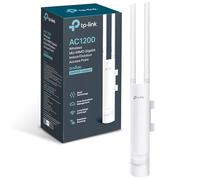 TP-Link EAP225-Outdoor AC1200 Wireless Access Point, Support PoE MU-MIMO,Gigabit, Enterprise WiFi, Omada Mesh, Access Point, Seamless Roaming, MU-MIMO, Optimal for Garden/Office WiFi, Weatherproof