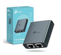 TP-Link EH210 Ethernet Splitter,1 to 2 Gigabit Network Switch,1000Mbps High-Speed Ethernet Switch,Plug and Play,LAN RJ45 Internet Splitter with Ethernet/USB Cable for Router,Laptop/PC,TV,Xbox