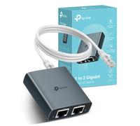 TP-Link EH210 Ethernet Splitter,1 to 2 Gigabit Network Switch,1000Mbps High-Speed Ethernet Switch,Plug and Play,LAN RJ45 Internet Splitter with Ether