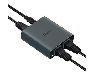 TP-Link EH210 Gigabit Ethernet Splitter 1000Mbps Gigabit Speed 1 to 2 Compatible with Cat 8/7/6/5/5 Ethernet Cables, Aluminium Alloy Casing, Plug & Play
