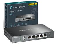 TP-Link ER605 Gigabit VPN Router, Business Multi-WAN Wired Router, 5x Gigabit Ports, Secure VPN, Omada SDN Cloud Management Gateway, Supports IPsec/P