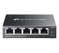 TP-link ES205G Omada 5-Port RJ45 Gigabit Switch Splitter, Easy Managed, Plug and Play, Fanless, Metal case, Desktop or Wall Mount