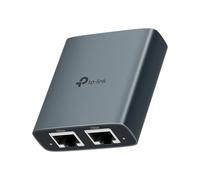 TP-Link Ethernet Splitter 1 to 2, 1000 Mbit/s High Speed Dual Port Internet Splitter Compatible with Cat8/7/6/5e/5, USB-C and Ethernet Cables Included, Aluminum Cover, Plug and Play for