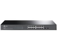 TP-LINK - JetStream 16 Port Gigabit Smart Switch with 2 SFP Slots