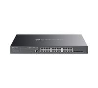 TP-LINK JetStream" 24-Port Gigabit and 4-Port 10 Switch 1 Gbps Power over Ethernet RJ-45 Managed Rack module 1 U