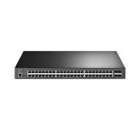 TP-Link JetStream 48-Port Gigabit Managed PoE+ Switch, 4 x 10G SFP+ Slots, 500W, Steel Case, Omada SDN Compatible