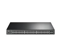 TP-Link JetStream 48-Port Gigabit Managed PoE+ Switch, 4 x 10G SFP+ Slots, 500W, Steel Case, Omada SDN Compatible