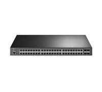 TP-Link JetStream 52-Port Gigabit L2+ PoE+ Managed Rackmount Switch with 4x SFP Slots, Black