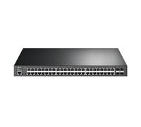 TP-Link JetStream 52-Port Gigabit L2+ PoE+ Managed Rackmount Switch with 4x SFP Slots, Black
