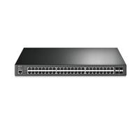 TP-Link JetStream 52-Port Gigabit L2+ PoE+ Managed Rackmount Switch with 4x SFP Slots, Black