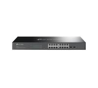 TP-Link JetStream TL-SG2218P V1.60 - Switch - smart - 16 x 10/100/1000 (PoE+) + 2 x SFP - rack-mountable - PoE+ (150 W)