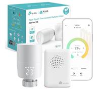 TP-LINK (KE100 KIT) Kasa Smart Thermostatic Radiator Valve Starter Kit, Schedule & Timer, App/Voice Control, Up to 32 Radiators, Hub Included
