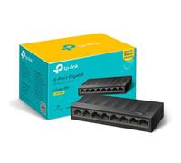 TP-Link LS1008G 8-Port Desktop/Wallmount Gigabit Ethernet Switch/Hub, Ethernet Splitter, Plug & Play, Desktop, Plastic Case