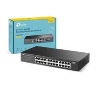 TP-Link LS1024G 24-Port Gigabit Network Switch, Metal Casing | Rackmount/Desktop Ethernet Switch, Plug & Play, Fanless Metal Design, QoS, Energy-Efficient, MAC Address Self-learning