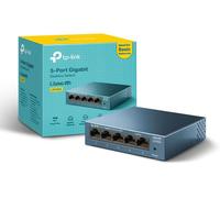 Tp-Link LS105G 5 Port Gigabit Network Switch, Metal Case, Energy-Saving, Plug &