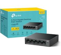 TP-Link LS105GP 5 Port Gigabit PoE Switch, 4x Gigabit PoE+ Ports, 802.3af/at 30W, 65W Total Budget, Network Switch, Power Saving, Plug & Play, Metal Case, Ethernet Switch, Ethernet Splitter