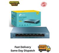 Tp-Link LS108G 8-Port Gigabit Unmanaged Desktop Litewave Switch Steel Case LS108G