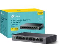 Tp-Link LS108GP 8 Port Full Gigabit Poe+ Switch, Network Switch, Power Saving, P