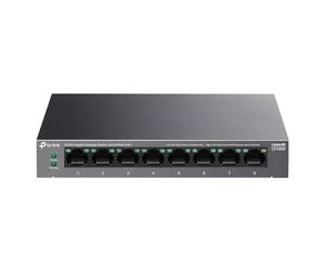 TP-Link LS108GP | - Gigabit Ethernet Switch | 8 PoE+ Port @ | Plug & Play | Extend Mode | PoE Auto Recovery | Desktop/Wall Mount | Silent Operation
