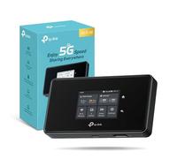 TP-Link M8550 Mobile 5G Router with Sim Slot, AXE3600 WiFi 6E,Tri Band Mifi,Touch Screen, Gigabit Port, Portable WiFi, VPN Encryption, Type C/Antenna Interface,Rapid Charge