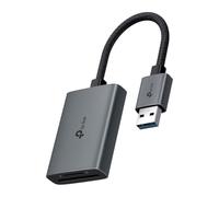 TP-Link Memory Card Reader SD Card Reader, USB to SD and microSD up to 2TB, USB 3.0, UHS-I 200MB/s, Simultaneous Reading and Writing Two Cards, UA430
