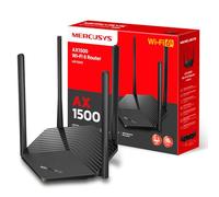 TP-Link Mercusys MR1500X AX1500Mbps Dual-Band WiFi Router, Gigabit Port, 1201Mbps on 5GHz and 300Mbps on 2.4GHz, 4 High Gain Antennas, Parental Control, Guest Network, QoS, OFDMA, MU-MIMO,