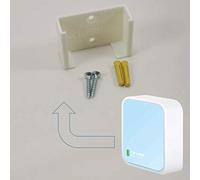 Tp Link Nano Wifi Router Wr802N Wall Mount Wall Bracket Under Desk Holder (White)