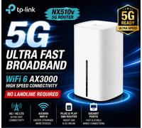 TP-Link NX510v 5G Router AX3000 WiFi 6 SIM Card LTE Gigabit Home Broadband