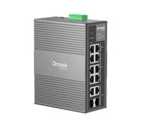 TP-Link Omada 10-Port Gigabit Industrial Easy Managed Switch with 6-Port PoE+ and 2-Port PoE++ Managed Gigabit Ethernet (10/100/1000) Power over Ethernet (PoE) Rack mounting DIN rail