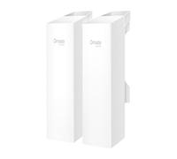 TP-Link Omada EAP100-Bridge KIT Wireless Bridge Kit, 2.4GHz 300Mbps, 500m Long-Range Indoor/Outdoor Point-to-Point Bridge, 3× Fast Ethernet Ports, IP65 Weatherproof, PoE Powered, Omada SDN