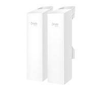 TP-Link Omada Wireless Bridge 2.4 GHz 300 Mbps, 3 Fast Ethernet Ports, IP65 | Range up to 500 m, preconfigured plug & play, centralized management via the Omada app, Ideal for connecting two buildings