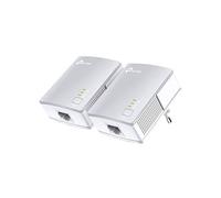 TP-LINK PA411KIT 500 Mbit/s Ethernet White 2 Pieces(s) - Powerline Network Adapters (500 Mbit/s, IEEE 802.3, IEEE 802.3u, Fast Ethernet, 10,100 Mbit/s, OFDM, 128-bit AES)