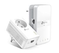 TP-Link Powerline WiFi AC 1200 Mbps + Powerline 1000 Mbps with Gigabit Ethernet Port and Integrated Socket, WiFi Powerline Box Kit of 2 - Ideal Solution to Enjoy Multi-TV Service at Home TL-WPA7617