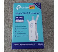 TP-Link RE450 network extender Network transmitter White 10, 100, 1000 Mbit/s