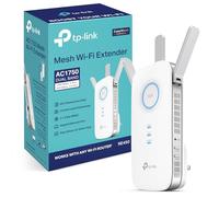 TP-Link RE450 AC1750 WiFi Extender Booster WiFi Booster | Gigabit Port, 3 Adjustable Antennas, Access Point, Works with Any WiFi Router, Intelligent Signal Light, Tether App, UK Plug