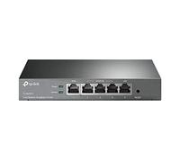 TP-Link Safestream Multi WAN Router, 4 x 10/100Mbps WAN Ports w/Load Balance Function, Portal Authencation, Access Management, Abundant Security Features, Surge Protection (TL-R470T+)