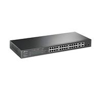 TP-Link JetStream TL-SL2428P network switch Managed L2 Fast Ethernet (10/100) Power over Ethernet (PoE) 1U Black