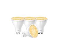 Tapo L610 (4-Pack) Smart Bulb, Alexa Light Bulb, WiFi Smart Light Bulb, GU10 Lamp Base, 1-100% Dimmable Wi-Fi LED Spotlight Bulbs, High Lumen, Remote Control, Voice Control with Alexa & Google