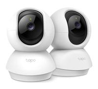 TP-Link Tapo 2K Pan/Tilt Security Camera for Baby Monitor, Dog Camera w/Motion Detection, 2-Way Audio, Siren, Night Vision, Cloud & SD Card Storage, Works with Alexa & Google Home, 2-Pack (C210P2)