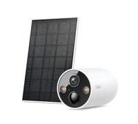 Tapo C425 KIT Solar Surveillance Camera Outdoor Battery, 2K Resolution, Colour Night Vision, MicroSD Memory, 10000 mAh Battery, 150° Super Wide Angle Field of View, Two-Way Audio, Alexa & Google