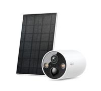 Tapo C425 KIT Solar Surveillance Camera Outdoor Battery, 2K Resolution, Colour Night Vision, MicroSD Memory, 10000 mAh Battery, 150° Super Wide Angle Field of View, Two-Way Audio, Alexa & Google