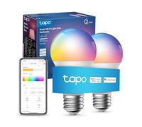 TP-Link Tapo L530E, Wi-Fi Smart LED Bulb, Multicolor, Adjustable, E27, 8.7 W 806 lm, Compatible with Alexa and Google Home, 2 Units (Pack of 1)
