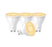 Tapo TP-Link Smart WLAN Light Bulb GU10 L610, 4 Pieces, Energy Saving, 2.9 W Equivalent to 50 W, Dimmable Alexa Smart Lamp, Smart Home Alexa Accessories, Compatible with Alexa, Google Assistant, White